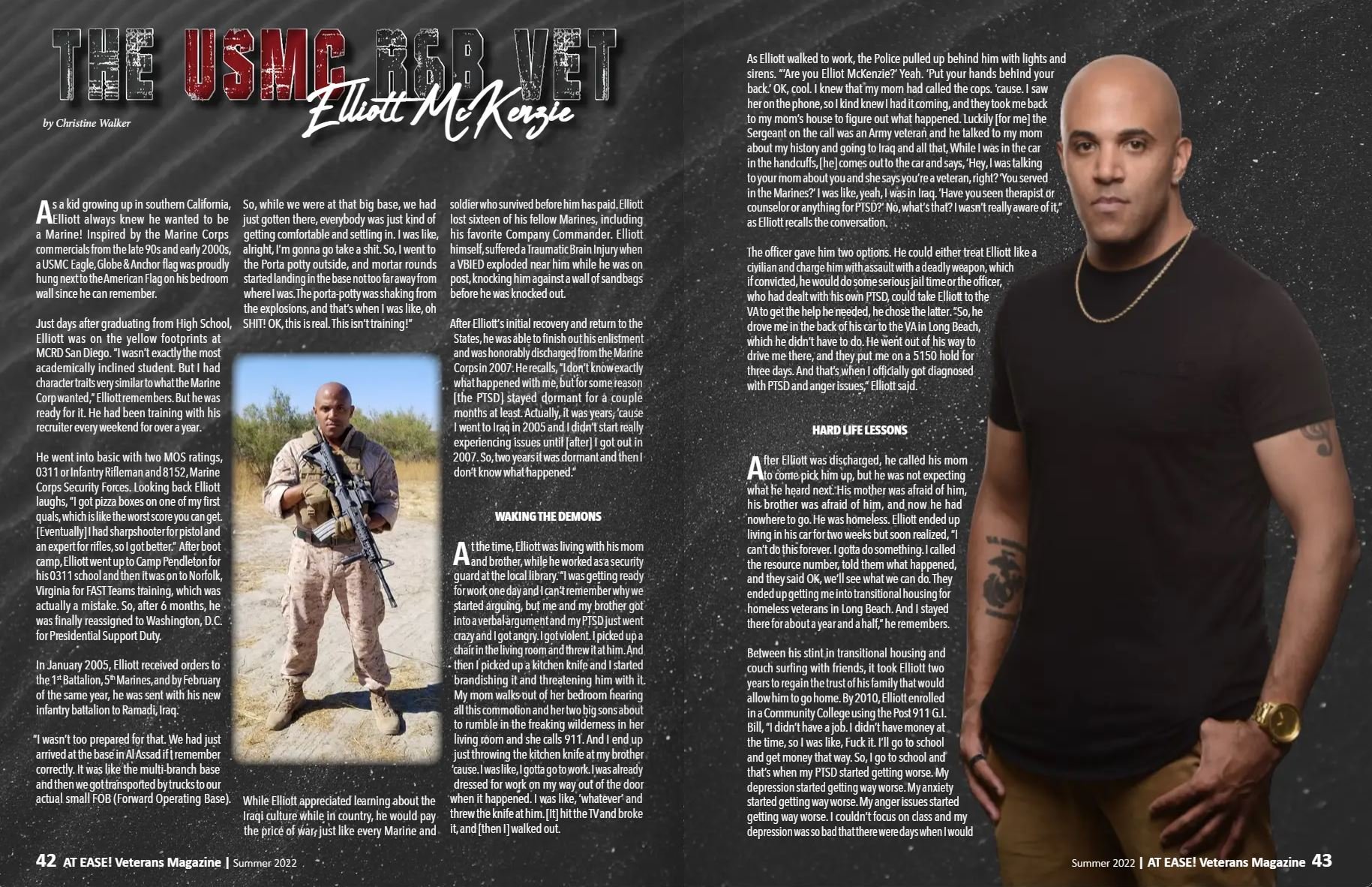 ................Featured in At Ease! Veterans Magazine!!...............