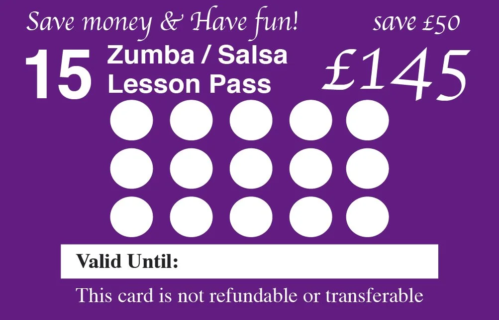 15 Lesson Zumba Pack For £165 (Save £60)