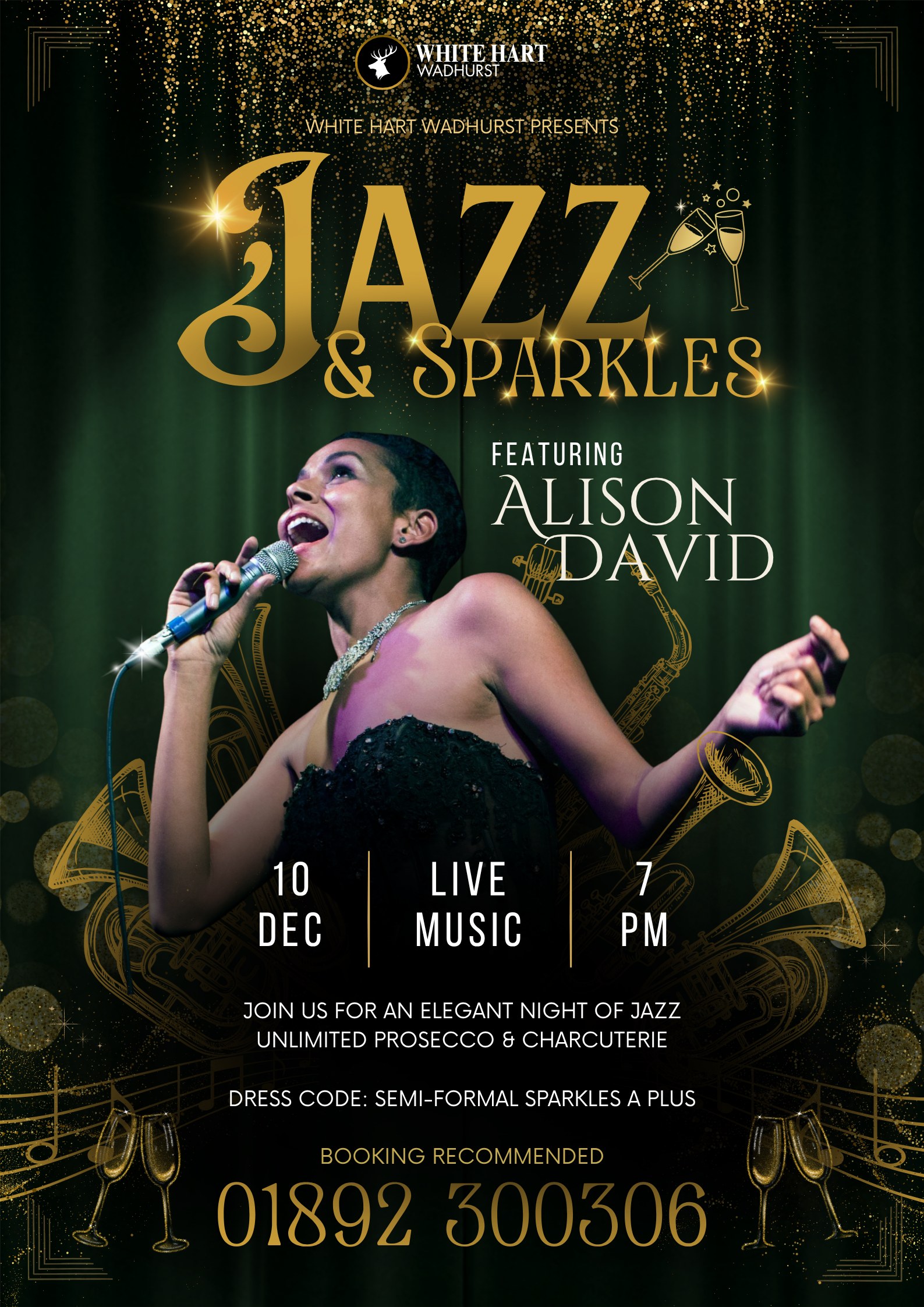 Jazz and Sparkles at  White Hart Wadhurst