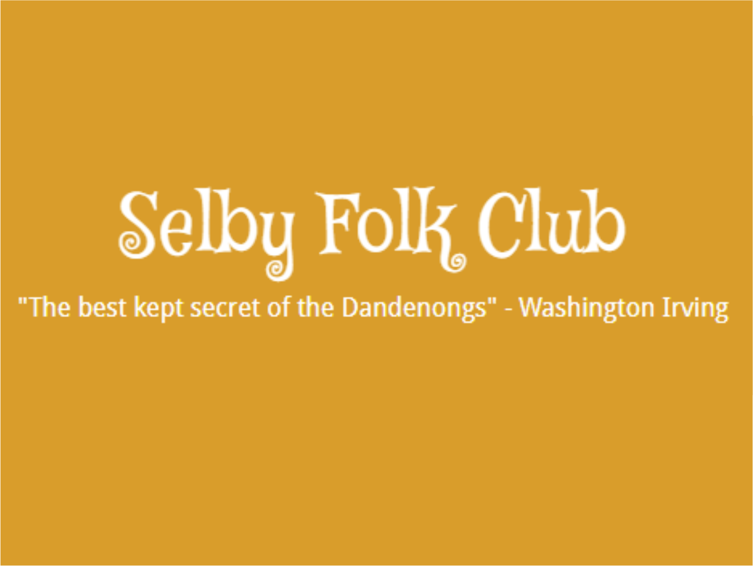 Selby Folk Club - Album Launch