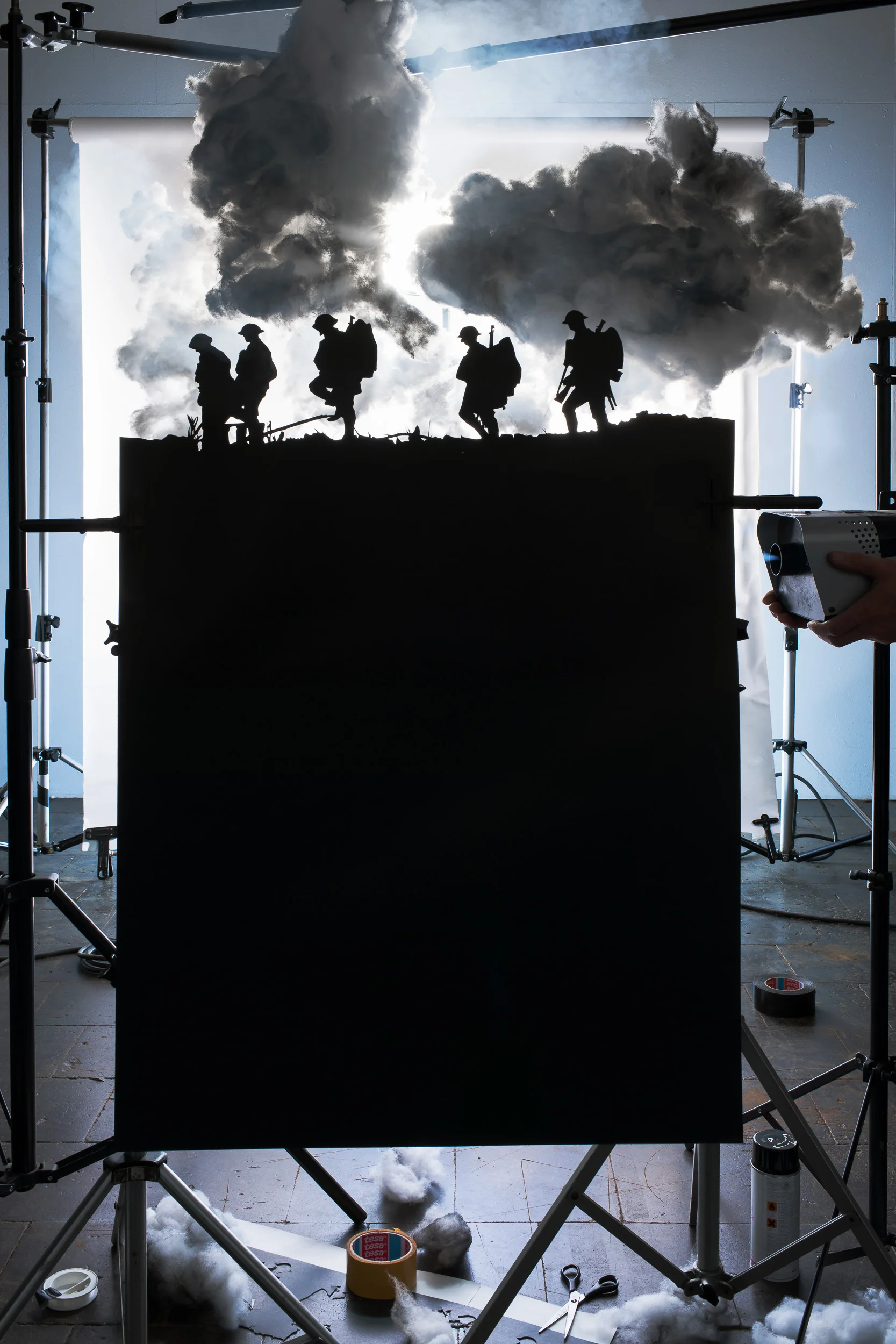 Making of „Five Soldiers Silhouette at the Battle of Broodsein