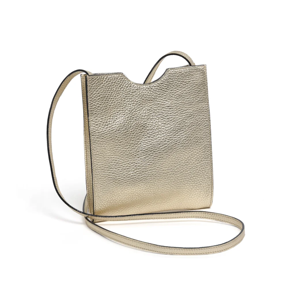 Small Cross Body Bag in Gold