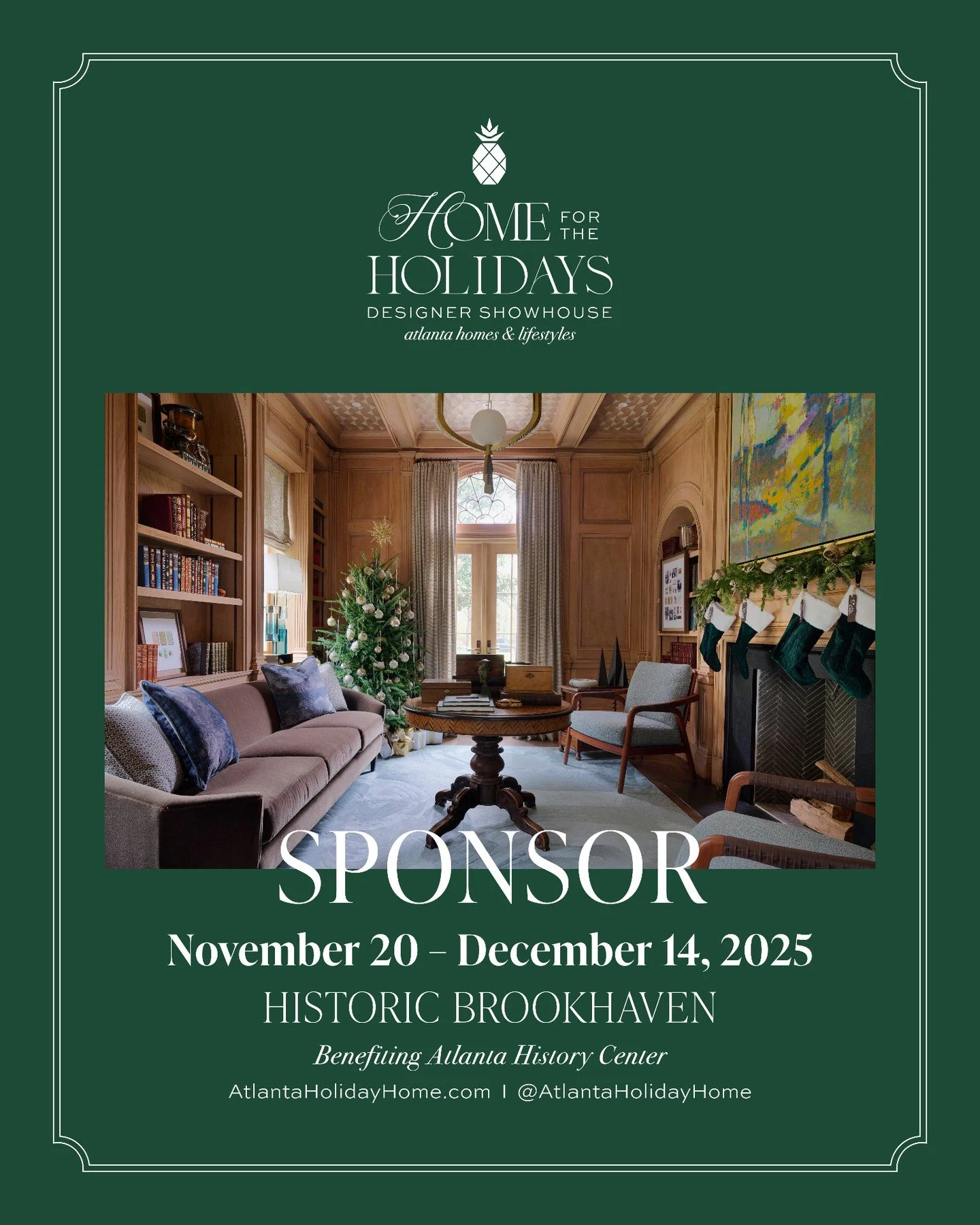 Morgan Creek Cabinet Company is thrilled to be involved in the 2025 @atlantaholidayhome! 

Tickets are on sale now at AtlantaHolidayHome.com 🎟️🎄 Use code EARLYBIRD at checkout for $5 off through November 2!

Builder + Presenting Sponsor: @livingsto