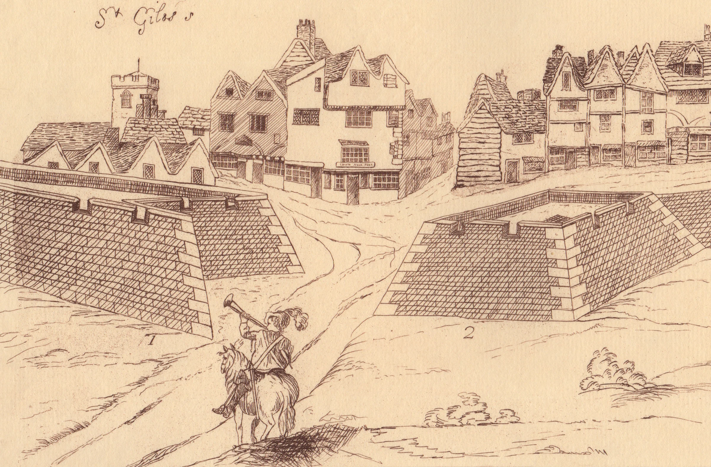 'Eyre's Fortifications of London, 1643' (1852)