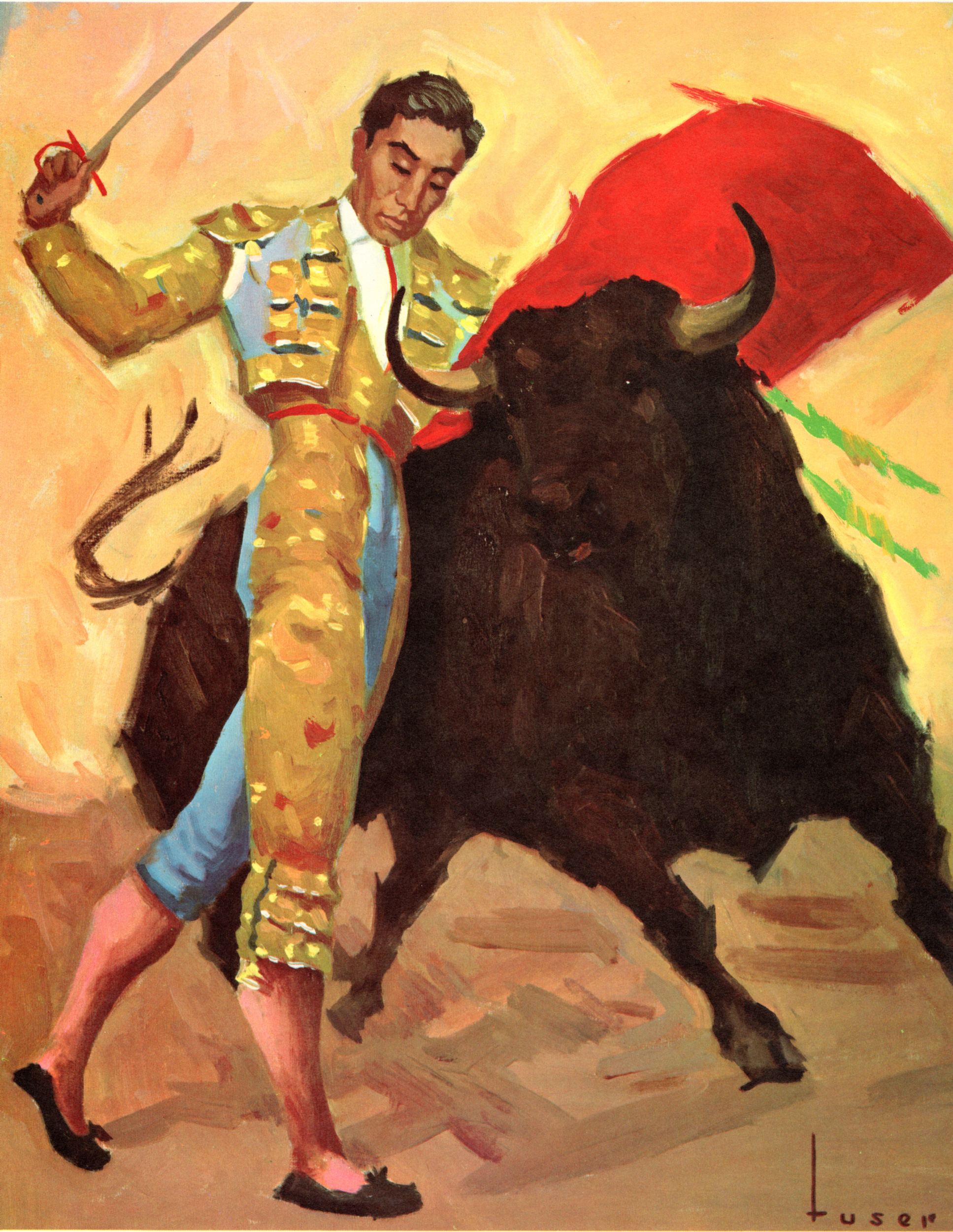 Bullfighting, Matadors vintage prints