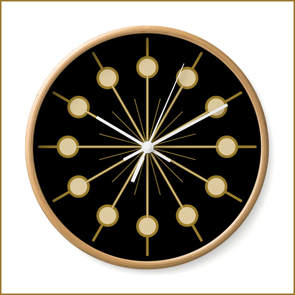 golden circles — wall clock get it here: redbubble