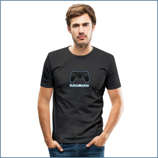 button masher — t-shirt get it here: spreadshirt