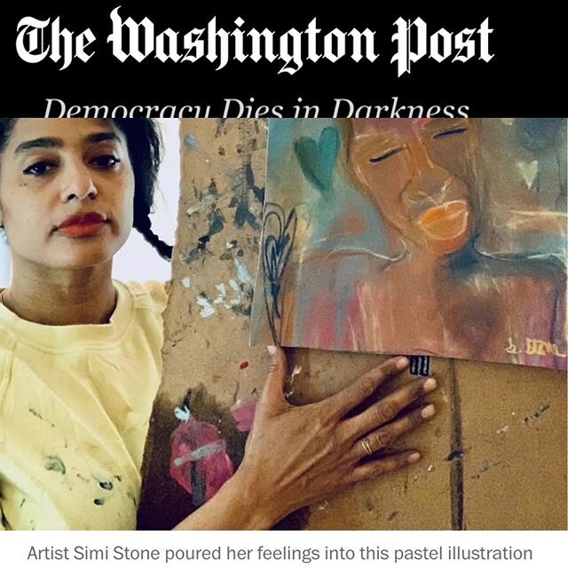 Hi friends! I put link to full article in my profile🌺 I want to thank The Washington Post @washingtonpost  for including &ldquo;my George&rdquo; and I. This is truly humbling to be in the company of such incredible journalists, and the fellow artist