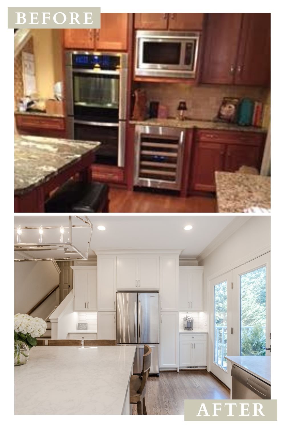 Before and After: Modern Farmhouse Kitchen Built-Ins
