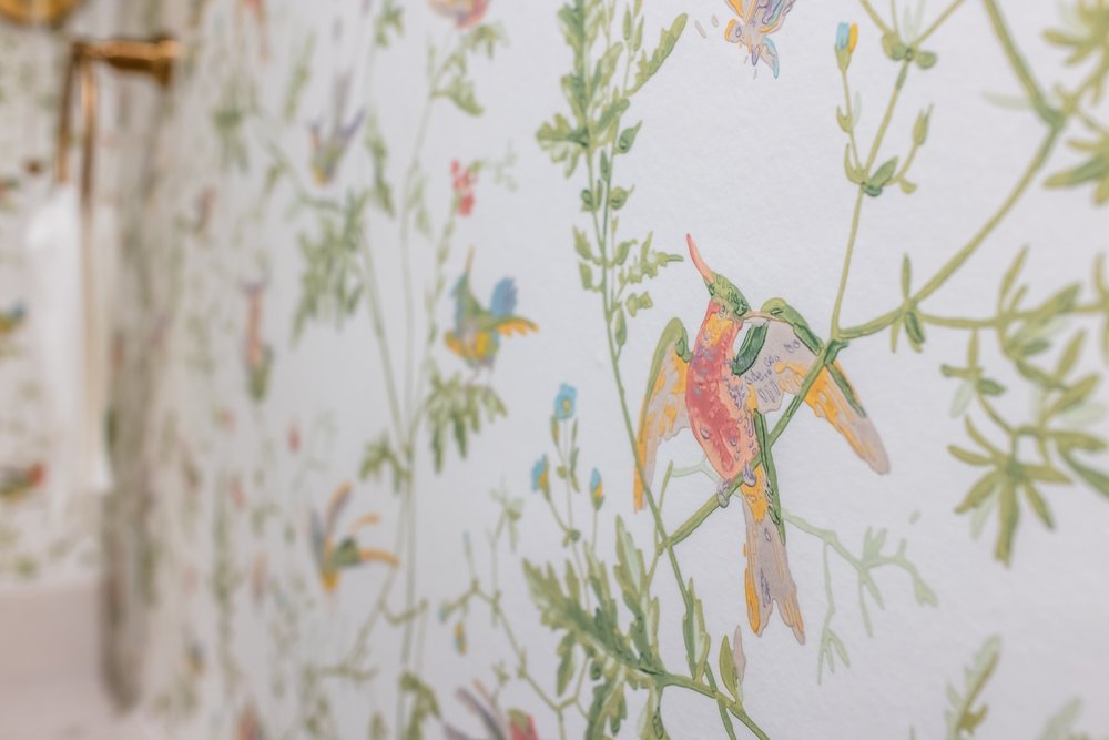 Choosing Wallpaper Over Paint | Powder Bath Design