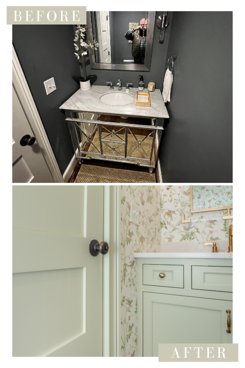 Powder Bath Before and After