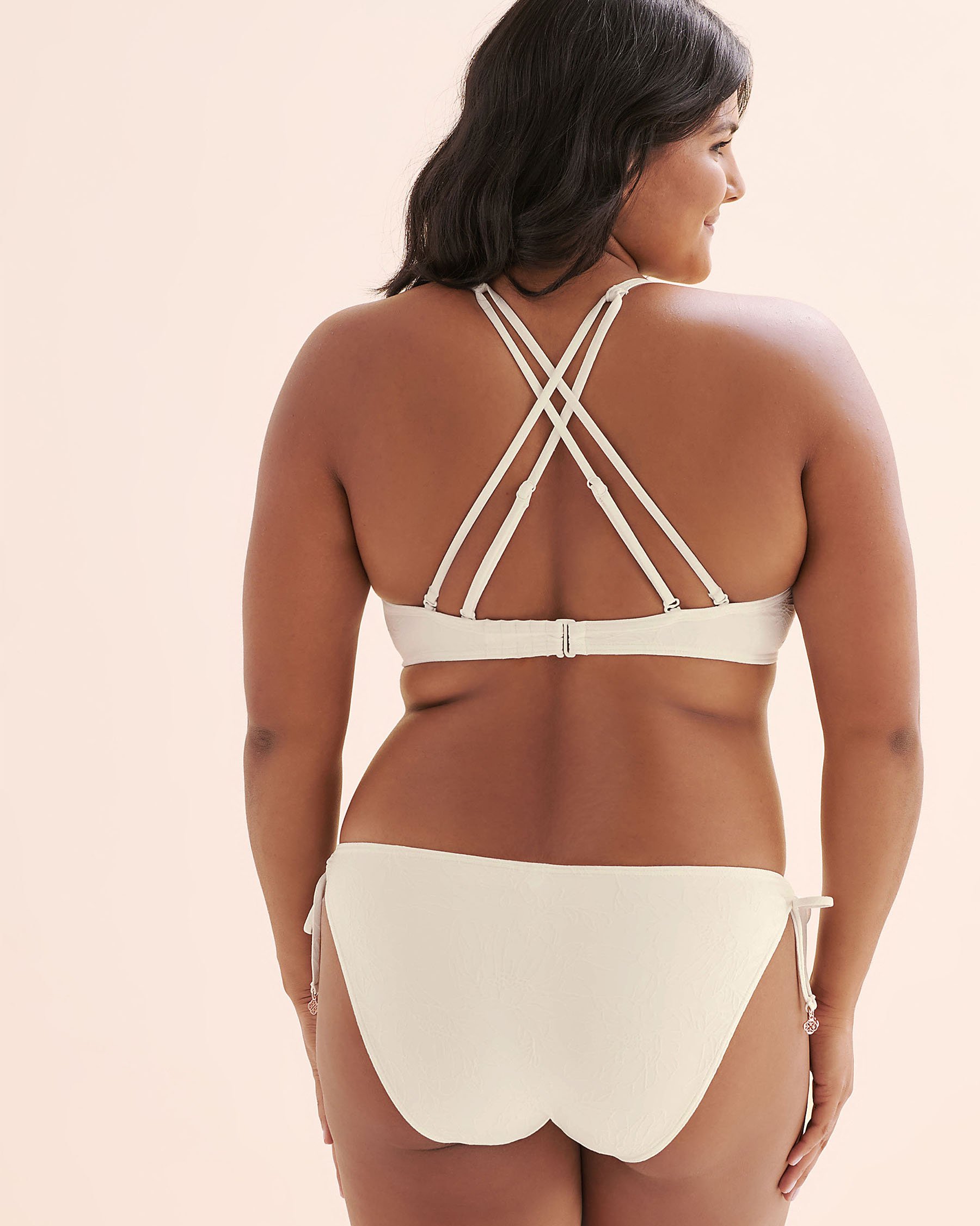 Textured Low-Rise Bikini Bottom