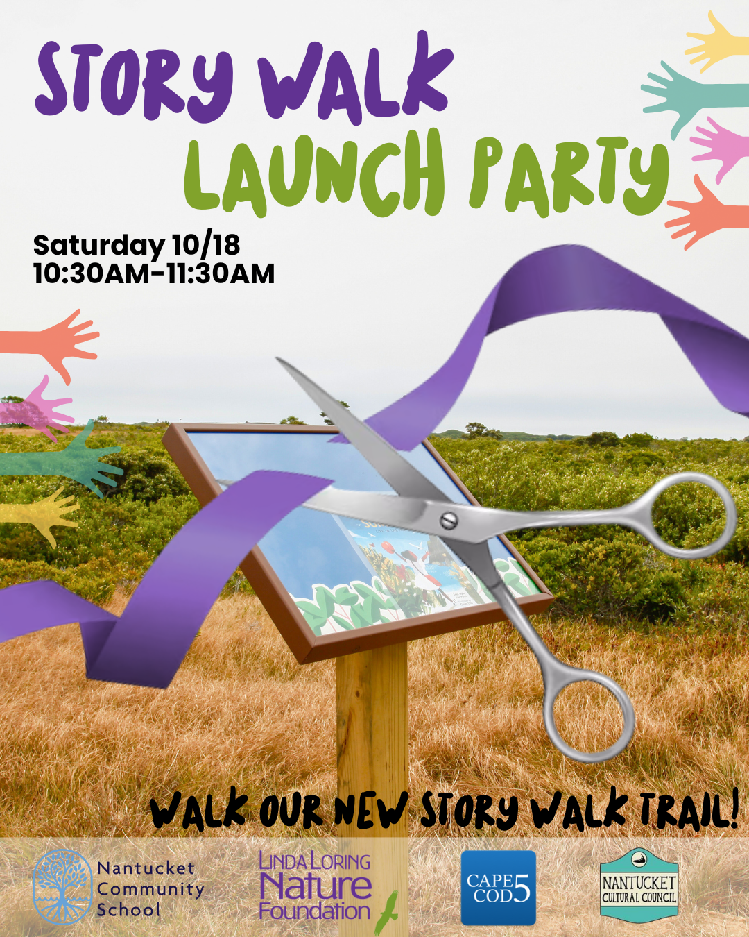 New Story Walk Trail Ribbon Cutting
