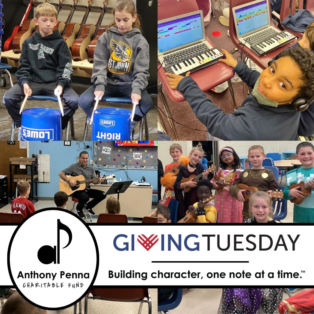 Thank you for the band instruments, ukuleles, scripts, costumes, music production lessons, ballroom dancing lessons, improvisational drama programs...these are just a few of the ways your donations have benefited the students in our local community i