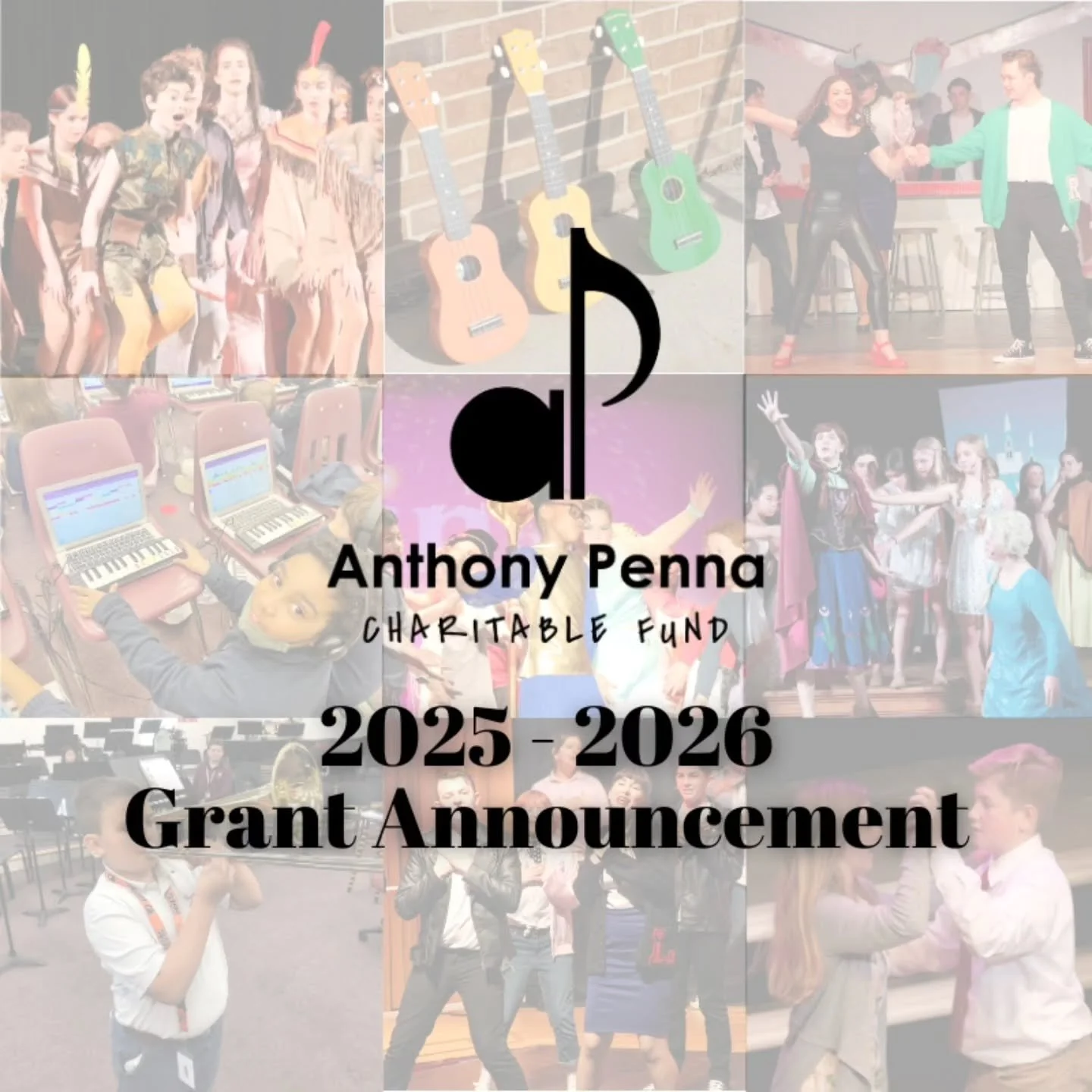 Congratulations to the 2025-2026 Anthony Penna Charitable Fund Grant Recipients! Because of your generosity and partnership, a record $74,000 is being invested in our region's young performing artists this school year! To learn more about the excitin