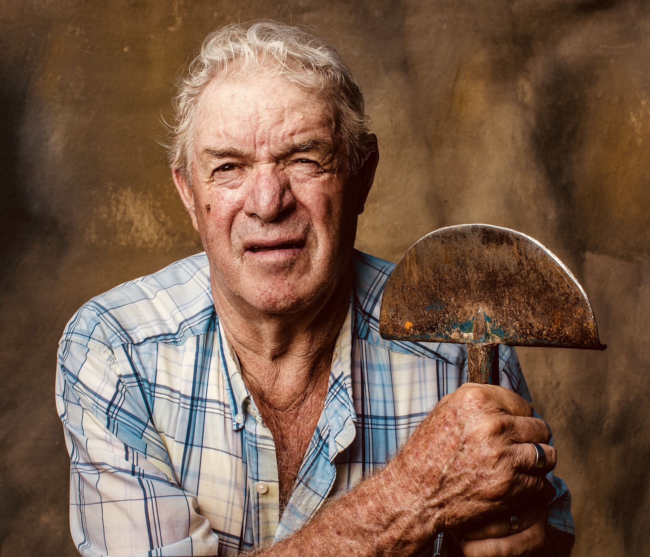  Everard Hall, 72, of Milbridge, Maine. Hall has been digging graves by hand for more than 50 years, and has buried more than 2,400 souls during his work as a gravedigger, including many family members and friends. 