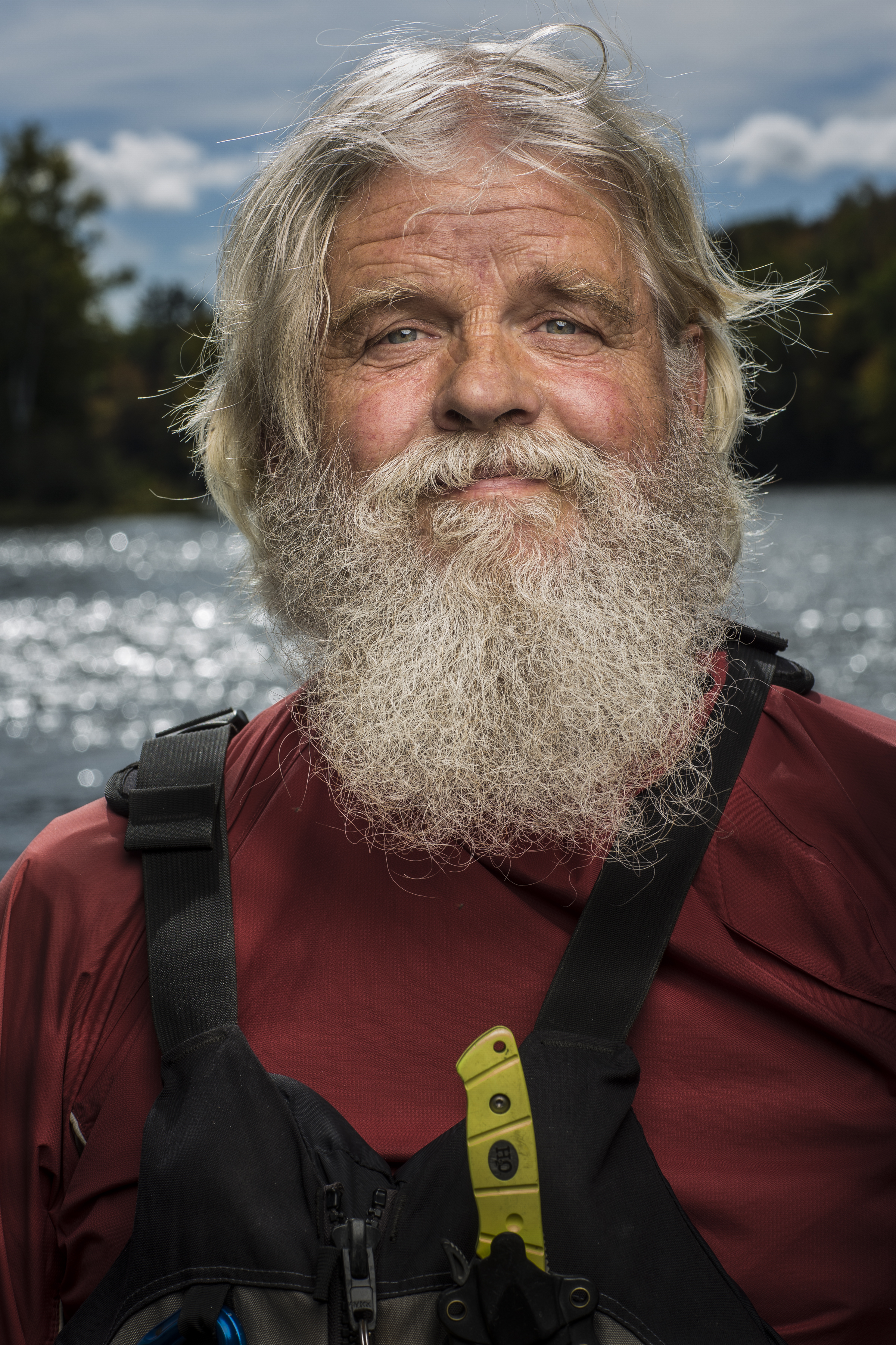  The one and only Johnny Mac, photographed at Crusher Pool in The Forks, Maine. At the age of 65, this is Johnny’s 34th consecutive season as a river guide. Normally a job associated with younger people, Johnny doesn’t plan to stop anytime soon. “I a