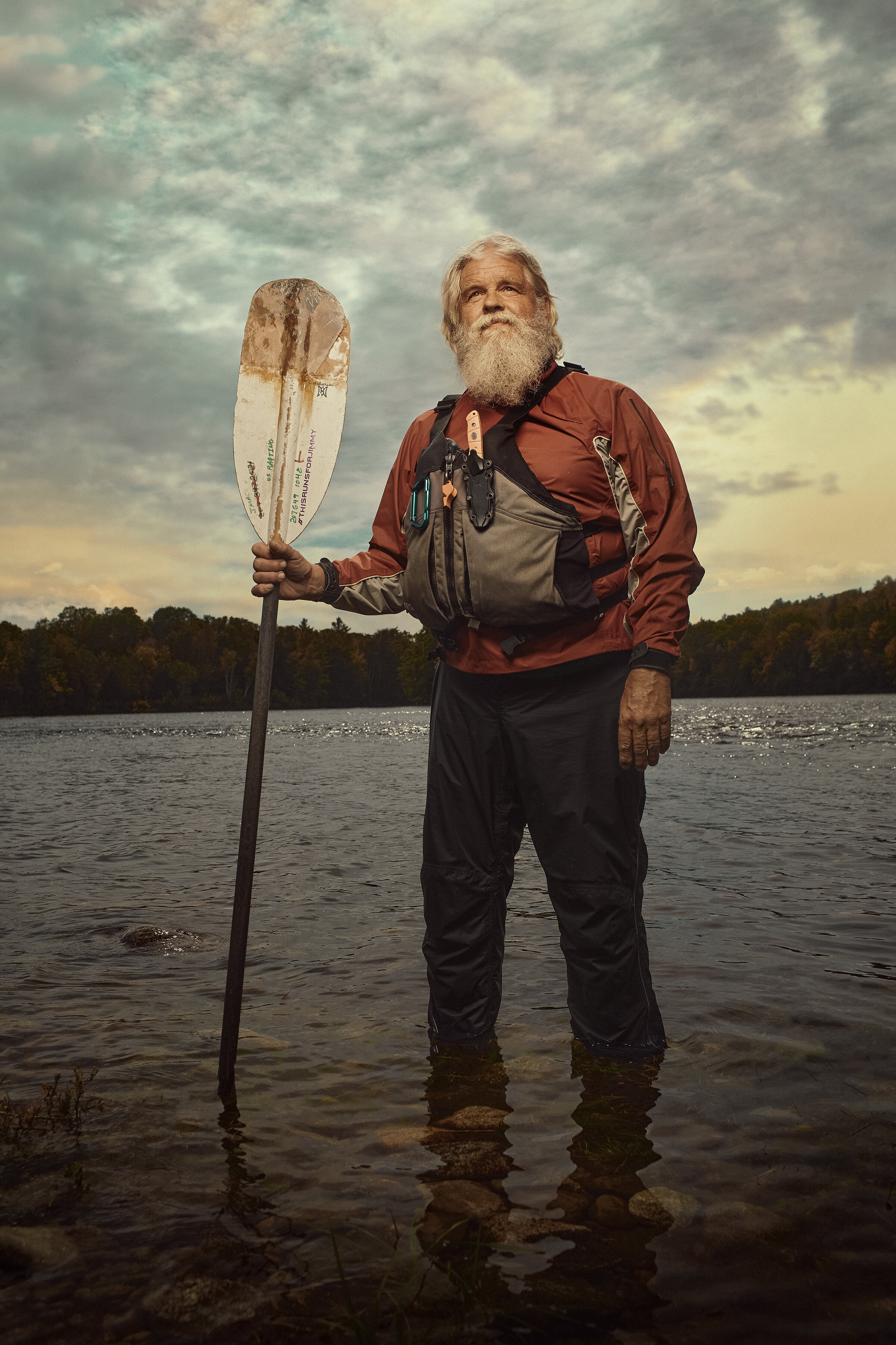  The one and only Johnny Mac, photographed at Crusher Pool in The Forks, Maine. At the age of 65, this is Johnny’s 34th consecutive season as a river guide. Normally a job associated with younger people, Johnny doesn’t plan to stop anytime soon. “I a