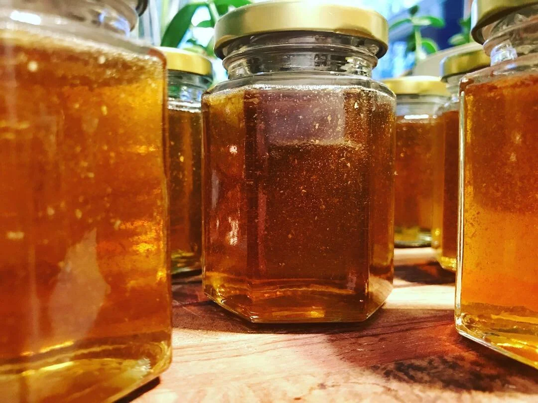 6oz - Hexagonal Honey Jar 