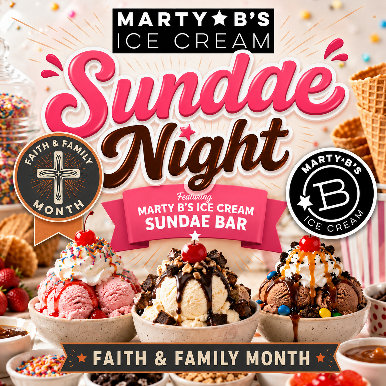 Faith &amp; Family Month: Sundae Night