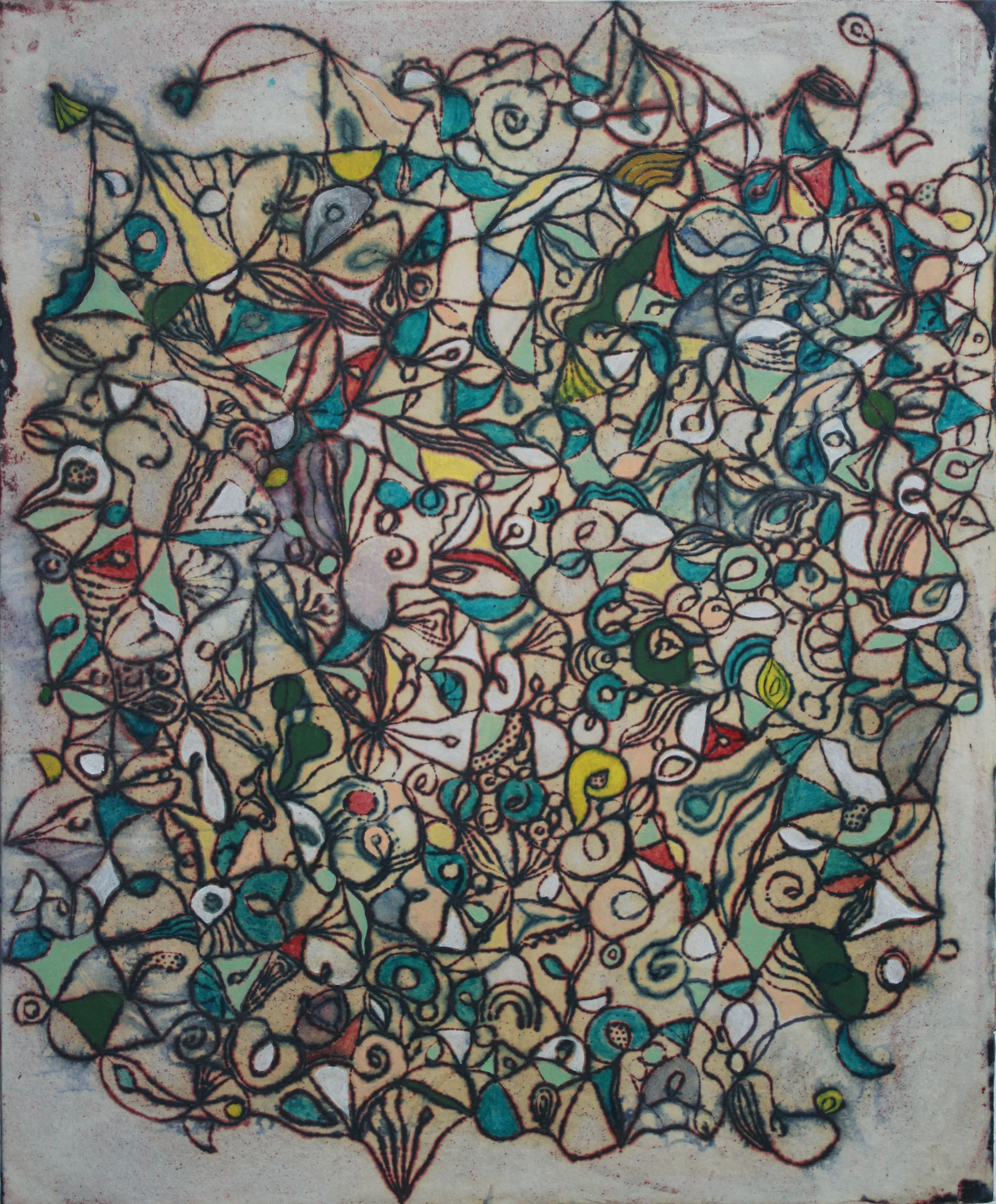 Rhizome 88 Website 29x23 inches oil, gel, paper on wood 2018.jpg