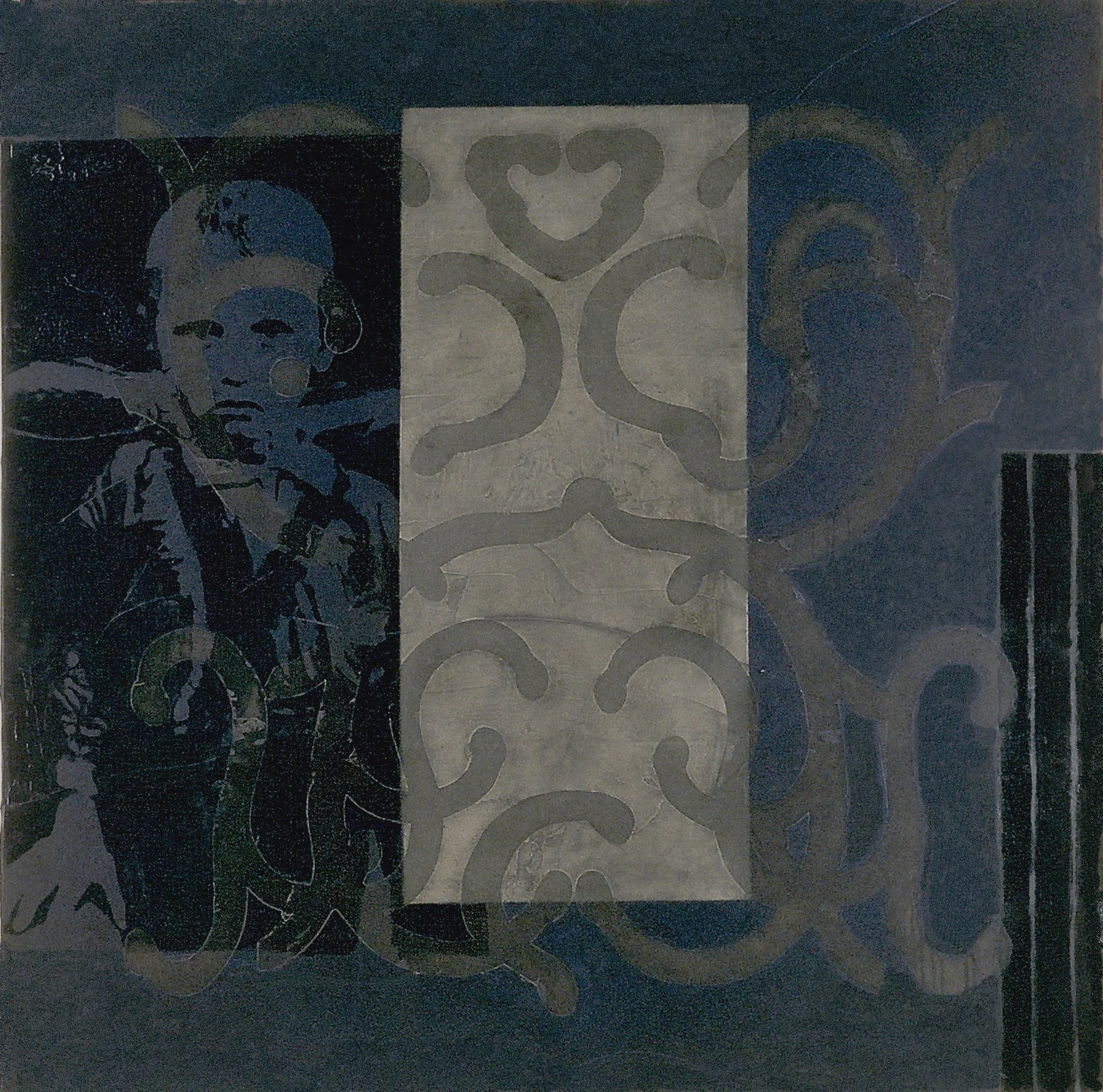  Stein's Diary 9 74 x74 inches 188x188cm oil, graphite, gesso, medium on canvas 1995 