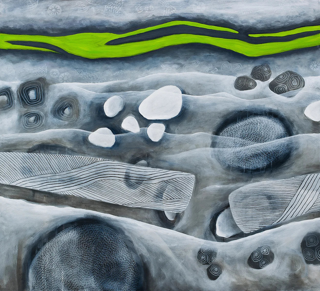 DEPLETED - acrylic on canvas 40"x44"