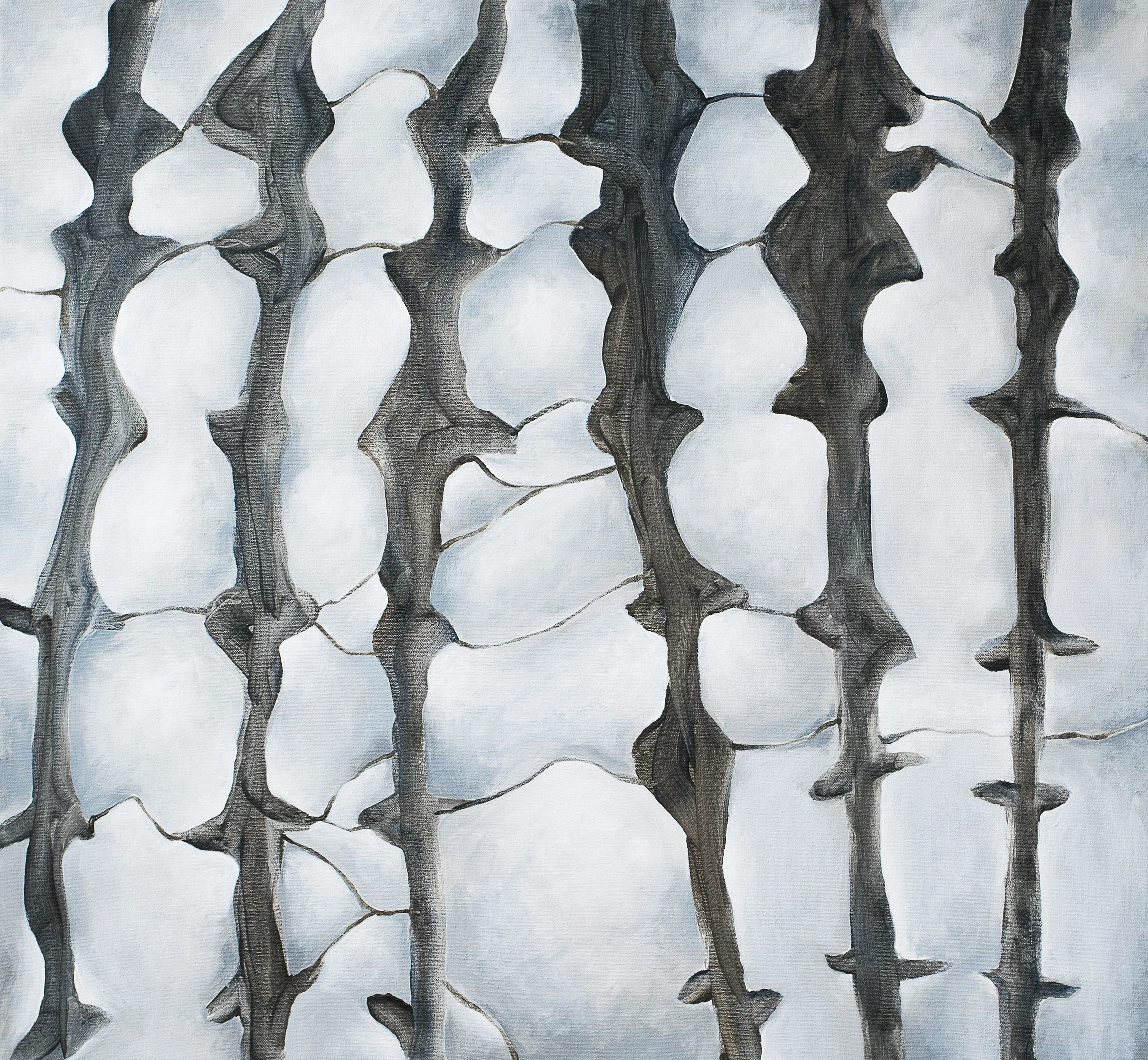 STROMATOPOROID I - Acrylic on Canvas 26"x28"