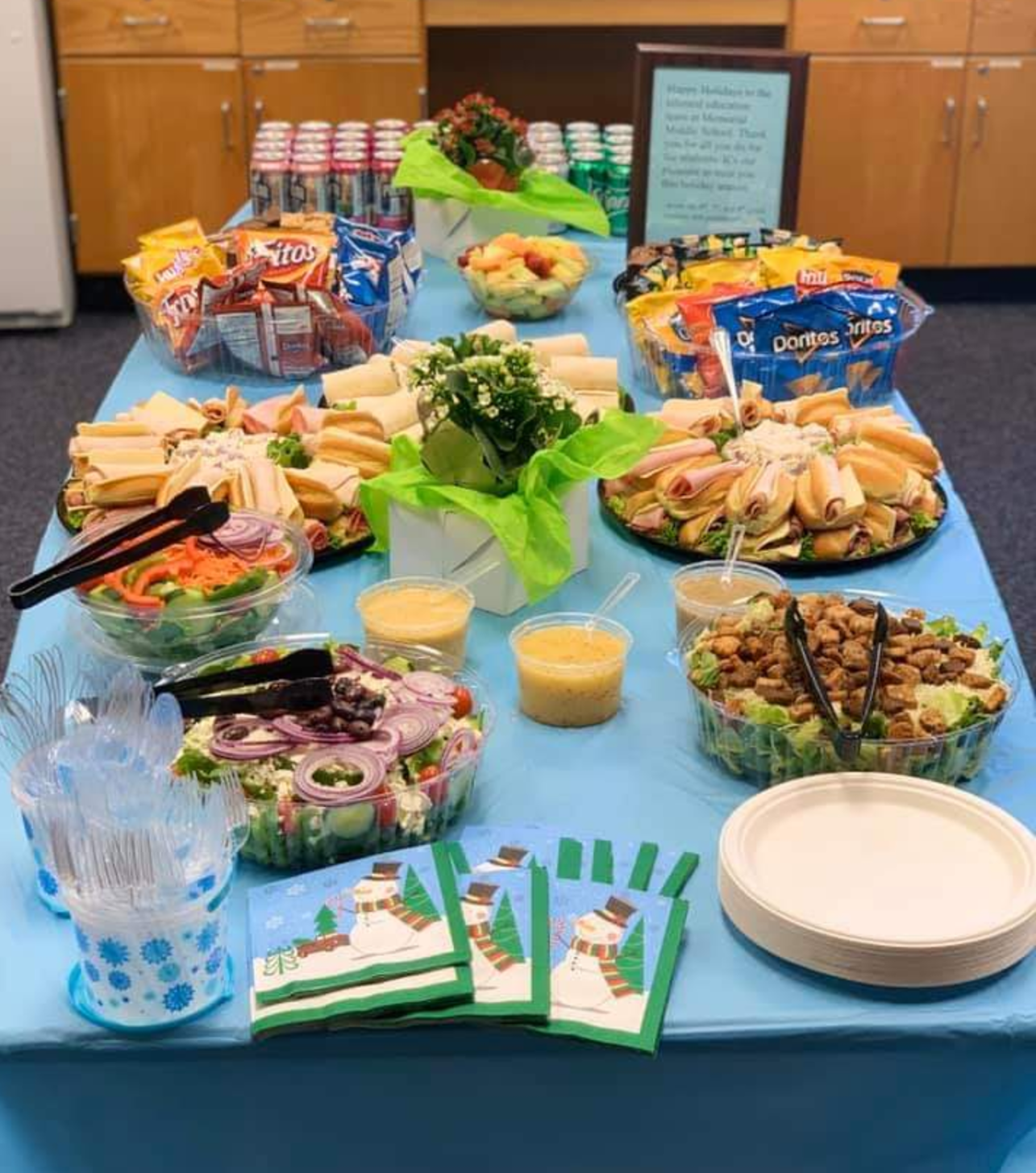 Pre-Winter Break Lunch for MMS Teachers