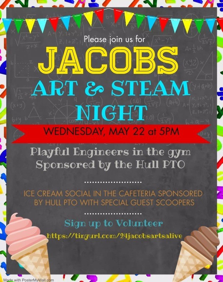 Next Week💙💛
sign up to support the the L.M.Jacobs Art &amp; STEAM Night 

https://www.hullpto.org/events