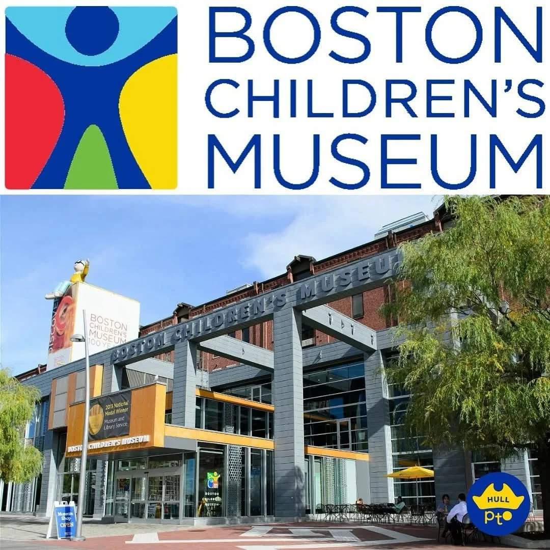 The Hull PTO was proud to fund transportation for the annual 1st Grade trip to the Boston Children&rsquo;s Museum! 🎉

This is an awesome day for our 1st graders to explore and learn in a hands-on way!

The Boston Children&rsquo;s Museum engages kids