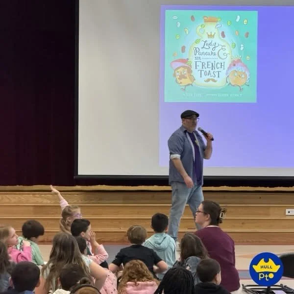 The PTO was proud to contribute to the cost of a school-wide author visit for Jacobs Elementary K&ndash;5 students with beloved children&rsquo;s author Josh Funk.

This engaging experience helped energize literacy learning and inspired students to se