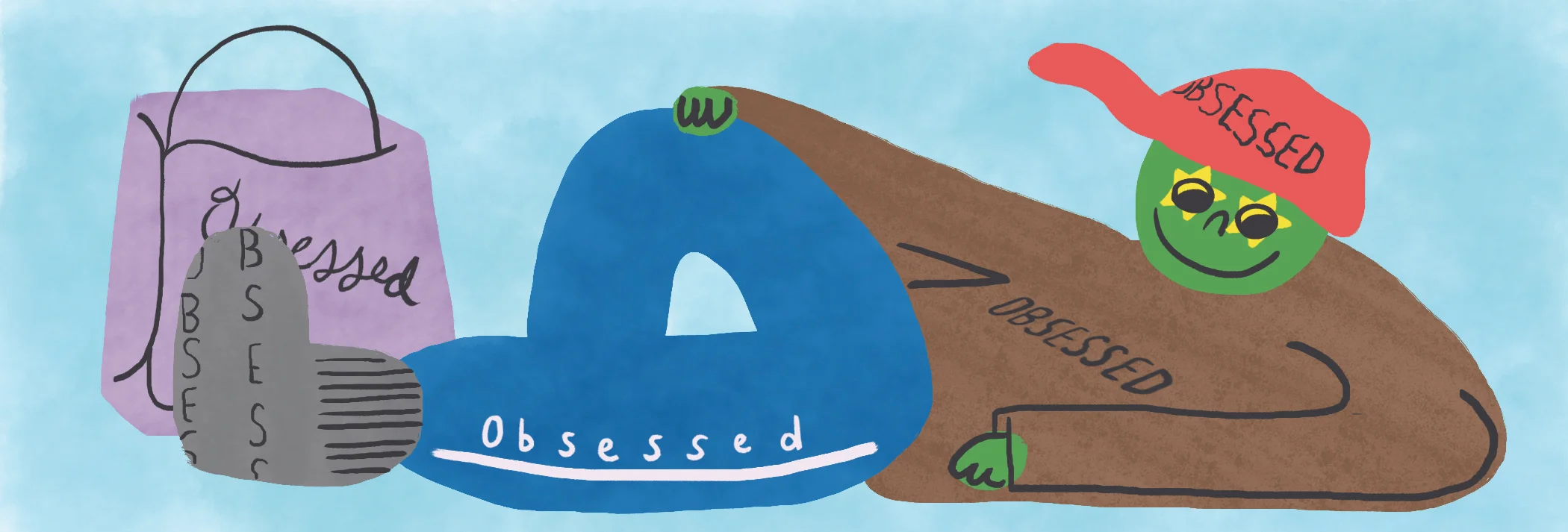 “Obsessed” Editorial. Illustration Design. Adobe Photoshop. 2018. Instructor: Melanie Marder Parks