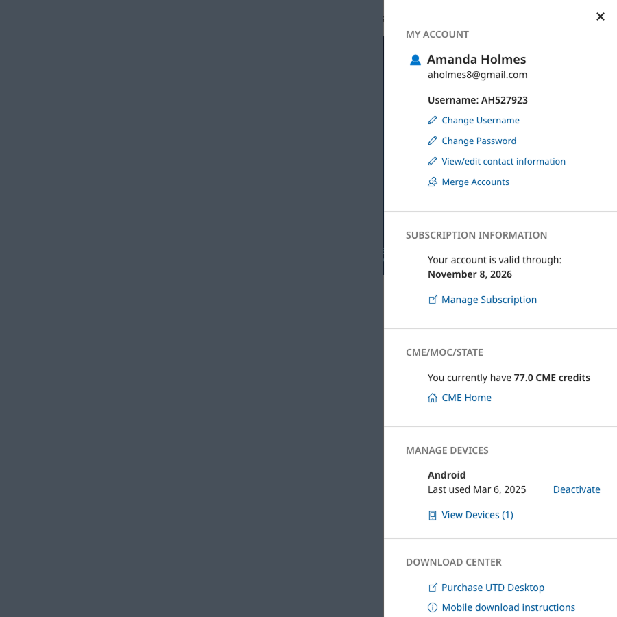 My Account Redesign