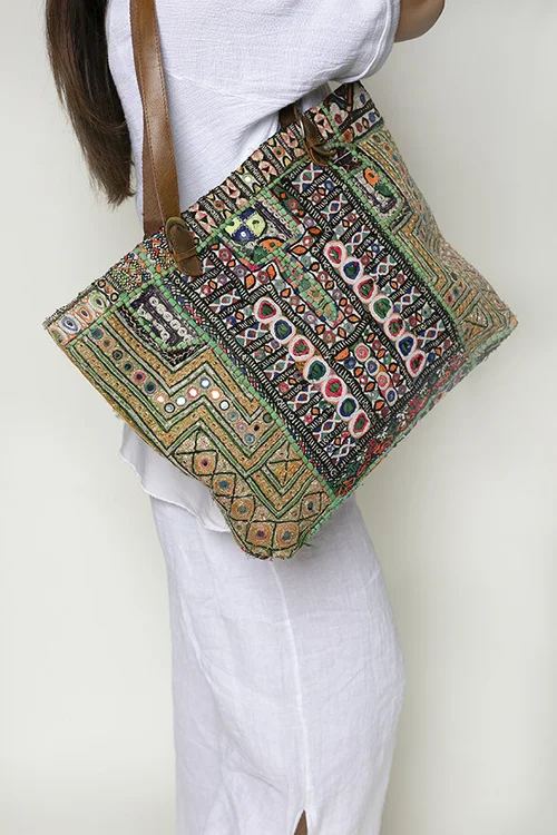 Kantha Fabric Indian purse — Salt Boutique