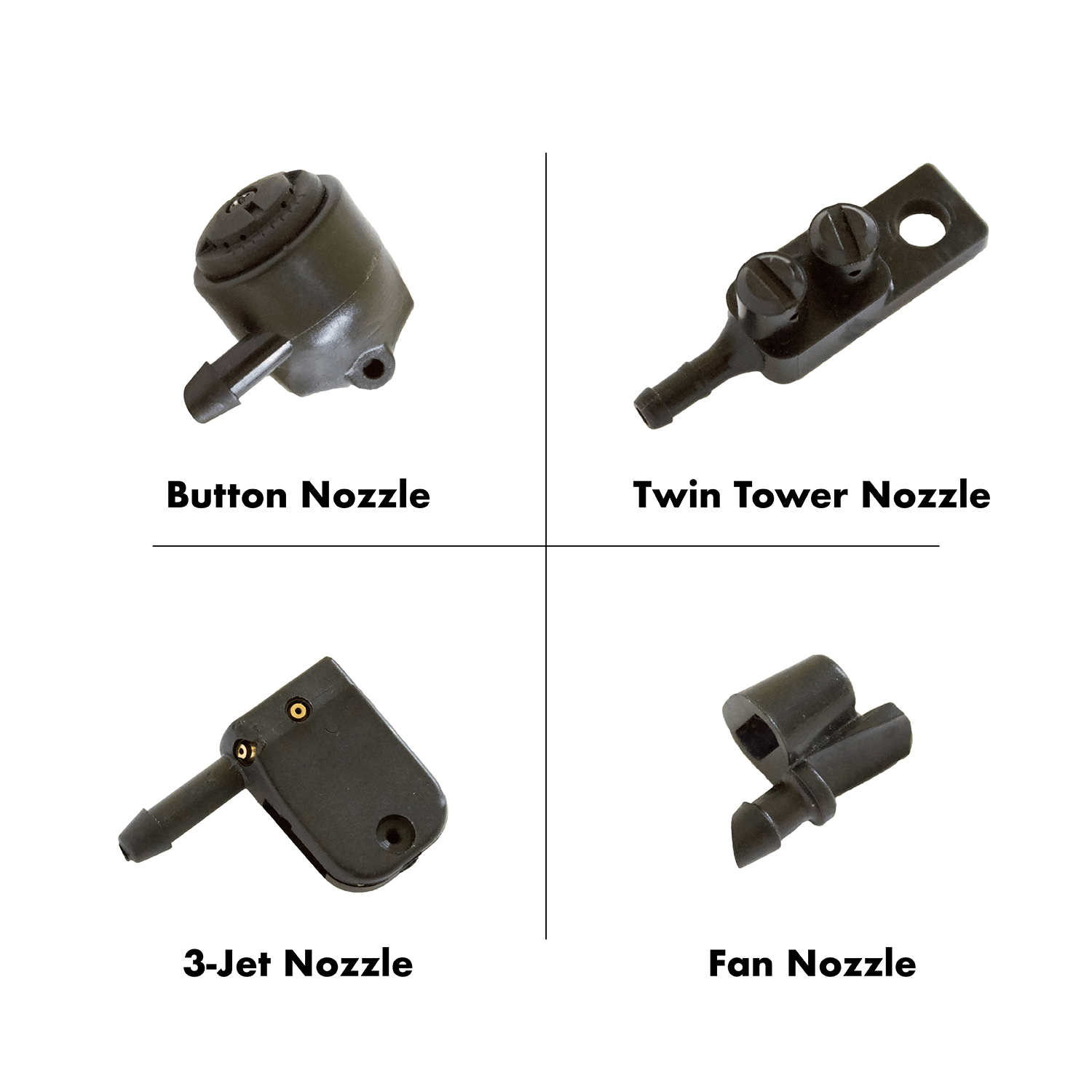 Commercial Duty Radial RV Wiper Arm, Wet, Tapered Knurl Interface — AM