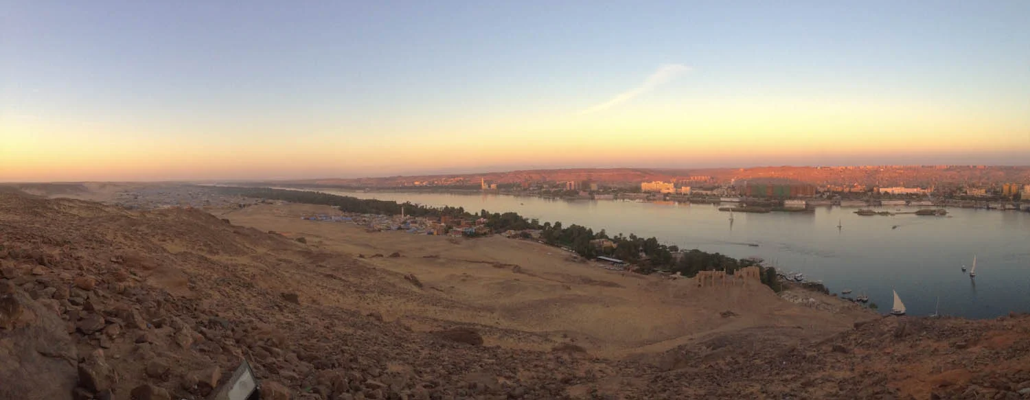 Landsbyen el-Gubba ligger idyllisk langs Nilens bred i det sydligste Egypten. Foto: Rasmus Bøgeskov Larsen