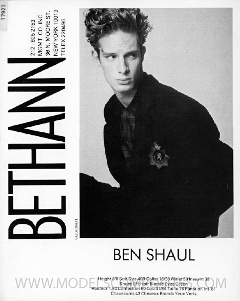 Ben Shaul, Bethann Mgmt. Comp Card