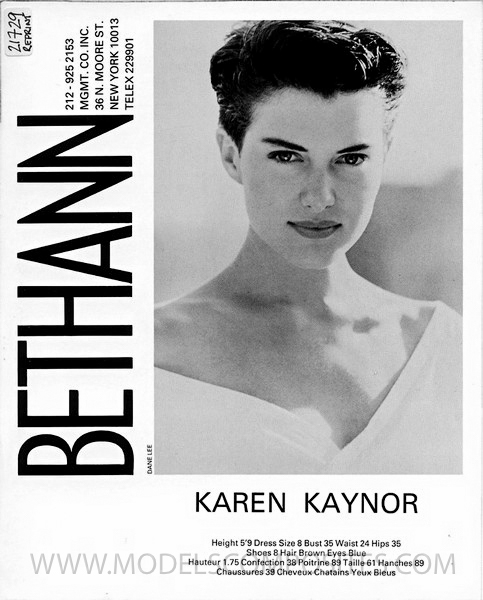 Karen Kaynor, Bethann Mgmt. Comp Card