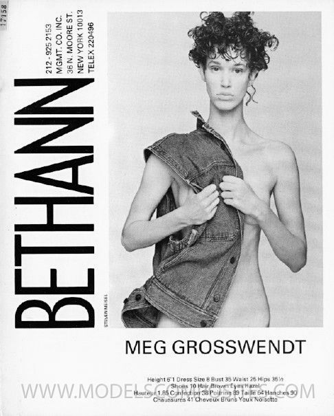 Meg Grosswendt, Bethann Mgmt. Comp Card