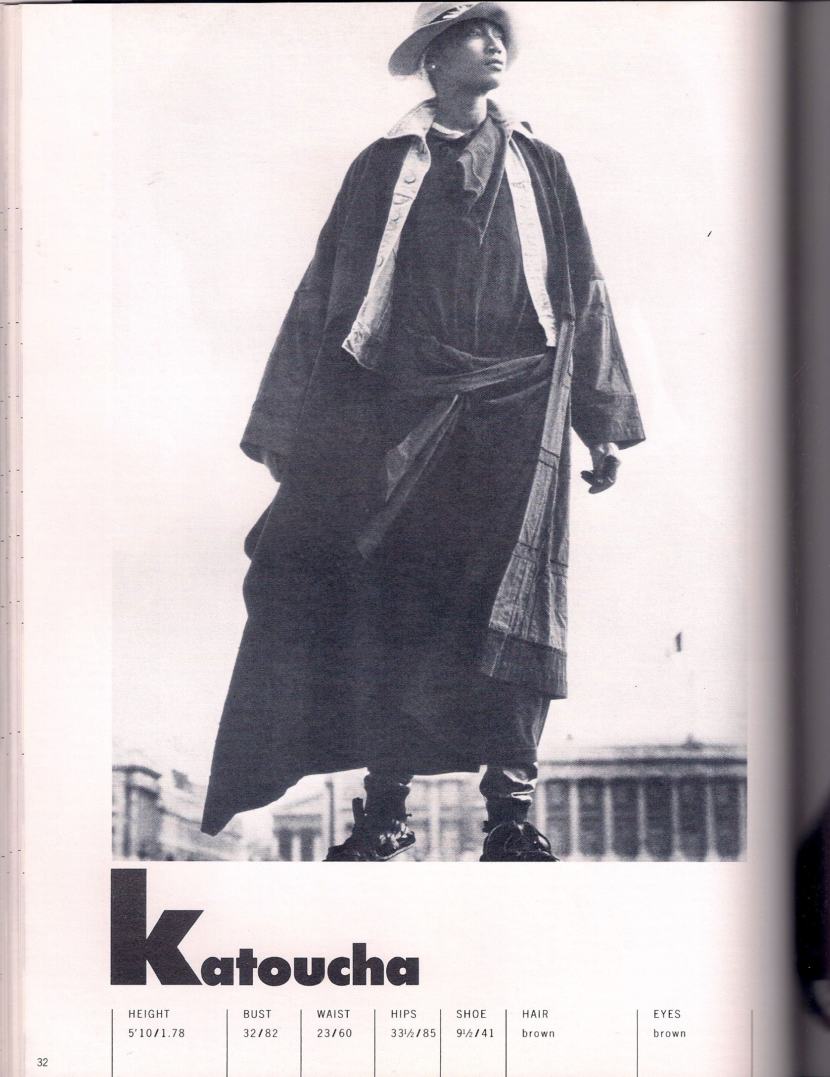 Katoucha, Bethann Mgmt. Agency Book, 1986