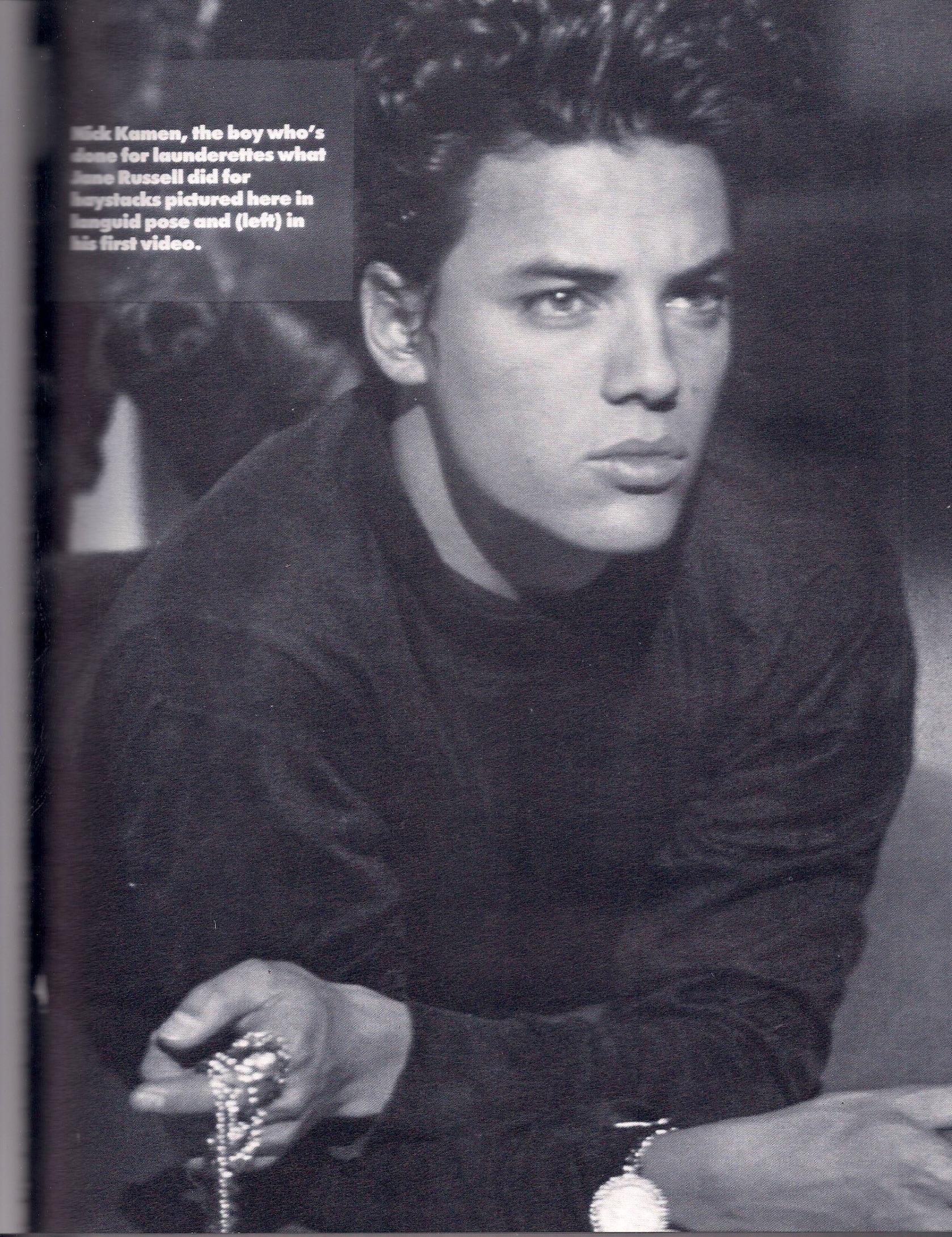 Nick Kamen, Bethann Mgmt. Agency Book, 1986