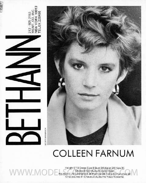 Colleen Farnum, Bethann Mgmt. Comp Card