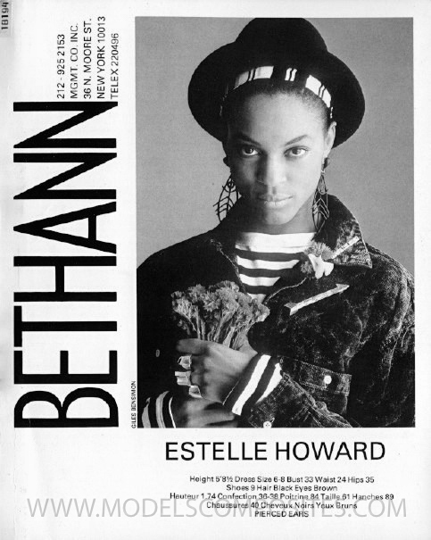 Estelle Howard, Bethann Mgmt. Comp Card