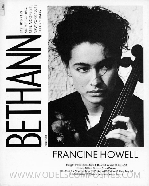 Francine Howell, Bethann Mgmt. Comp Card