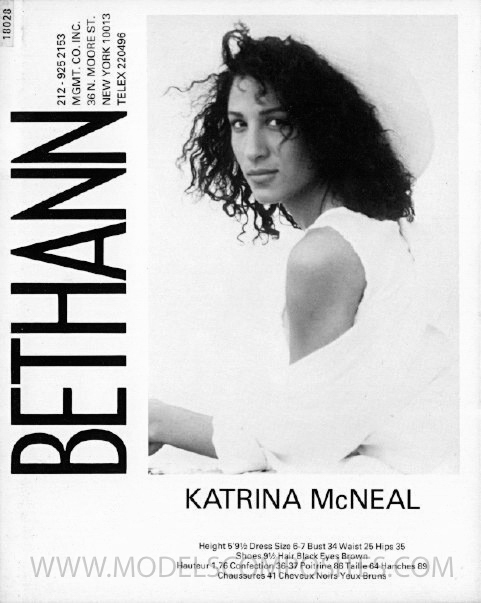 Katrina McNeal, Bethann Mgmt. Comp Card