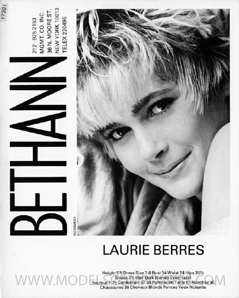 Laurie Berres, Bethann Mgmt. Comp Card