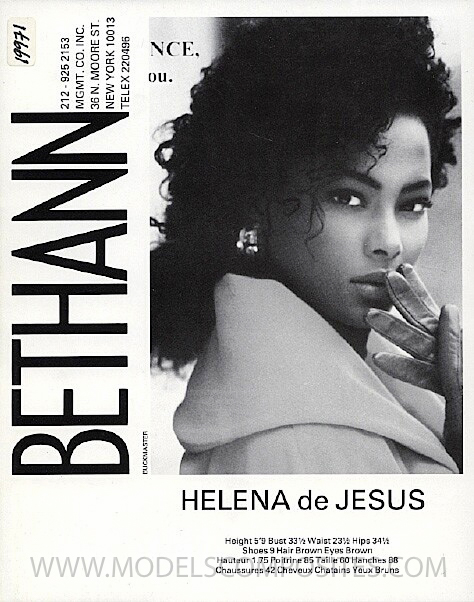 Helena de Jesus, Bethann Mgmt. Comp Card