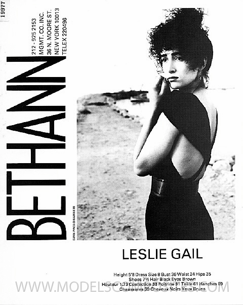 Leslie Gail, Bethann Mgmt. Comp Card