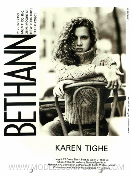 Karen Tighe, Bethann Mgmt. Comp Card